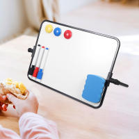 Juego De Tablero Blanco Doble Cara Con Soporte Escribible Borrable Para Mesa Tablero De Dibujo Con Pizarra Seca Práctico Para Mensajes - details 6