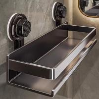 Estante De Cocina Con Ventosa Aluminio Organizador De Especias No Perforado Soporte Para Muro Espacio De Guardado Para Cocina - details 2