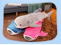 Almohada Corporal De Gran Ballena Tiburón En Poliéster Y Algodón Decorativa Para Sofa Cojín De Espalda De Peluche De Tiburón Marítimo Longo Juguete De Peluche Para Niños Regalo De Cumpleaños - details 7