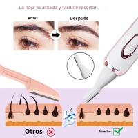 Afeitadora Eléctrica Para Mujer Trimmer De Pelo Painless Para Piernas Bikini Cara Barba Mustaza Armpitas Eliminador De Pelo Portátil Epilador - details 1