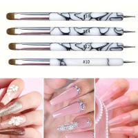 Kit De Pinceles Y Rotuladores Para Arte De Uñas Doble Finalidad Herramientas Profesionales Para Manicura Y Diseño De Uñas Francés - details 2