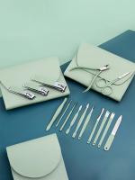 Set Profesional De Manicura Y Pedicura Herramientas De Cuidado De Uñas En Acero Inoxidable Kit De Aseo Con Estuche De Piel Para Viajes - details 4