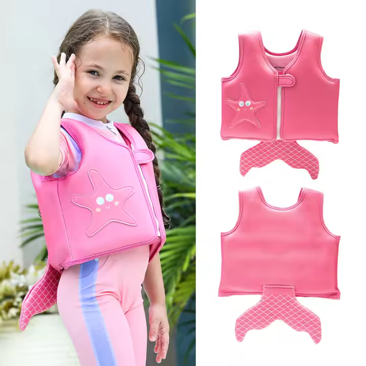 Chaleco de Nación para niños, chaquetas flotantes para niños, ayudas a la flotabilidad, engranajes de seuridad para Acuáticos, entrenamiento de Nación para niños y niños, Juvenil Pool, Viajes a la playa - 1