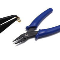 Aguja Multifuncional Abre Anillos Split Herramienta De Joyería Con Mini Tijeras Diagonales Herramientas DIY De Mano Material De Acero Inoxidable - details 3