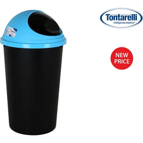 Cubo Basura Tontarelli con Tapa 25L - Diseño Moderno - 1