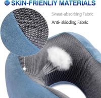 Funda de terciopelo lavable, almohada ergonómica de soporte para el pelo con máscara para dormir y tapones para los oidos - details 0
