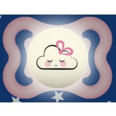 MAM Chupete que Brilla en la Oscuridad a Partir de 2-6 Mese Tetina Extra Delgada y Flexible de Silicona de Fácil Aceptación con Caja Autoesterilizadora SUPREM Rosa Brillante_ Pack 1ud - 1