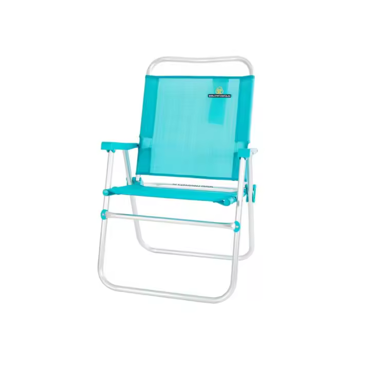 Silla ECO 28082 NEW (Turquesa) - Silla de Playa Plegable con reposabrazos. Fija, sin Posiciones - CREVICOSTA QUALITY MARK MARCAS DE CALIDAD - 1