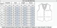 Traje De Boda Para Hombre Estilo Británico Conjunto De Traje De Noche Con Chaleco Y Pantalones Tres Piezas Moda Casual - details 1