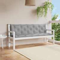 vidaXL Cojín de banco de jardín tela Oxford 180x(50+50)x7 cm en color Gris/Taupé/Beige | acolchados duraderos para sofás de jardín terraza exterior - details 0