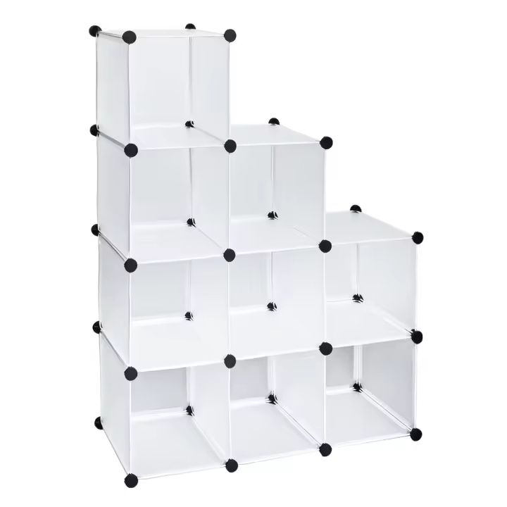 Estantería Modular Cubos T-Lovendo - Blanca, Robusta y Personalizable - 1
