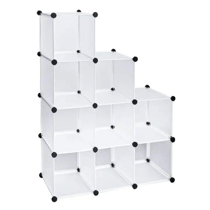 Estantería Modular Cubos T-Lovendo - Blanca, Robusta y Personalizable - 1