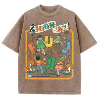 Camiseta Retro Para Hombres Con Patrón De Niños Jugando Suave Algodón Verano Estilo Vintage Camiseta Encogible De Cuello Redondo Talla Grande Streetwear - details 14
