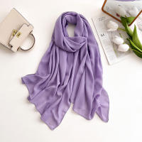 Pañuelo De Mujer IROJEFF De Seda Poliéster 2025 Hijab De Lino Premium Maxi Wrap Estilo Elegante Color Sólido Protección Solar - details 6