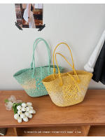 Bolso de paja tejida grande - Nueva tendencia, casual, sencillo, versátil, bandolera para mujer, verano, bolso de gran capacidad. - details 8