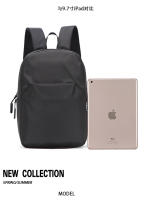 Mochila De Lona Mini Para Hombre Negro Moda Escuela Japonesa Pequeña Impermeable Con Manija Y Bolsillos Interior Capacidad Baja - details 3