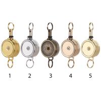 1pc Porta Tarjeta De Identificación Retráctil Cromo Metal Porta Pasaporte De Puerta Cadena De Trabajo Llavero Accesorios Para Tarjetas De Identificación - details 2