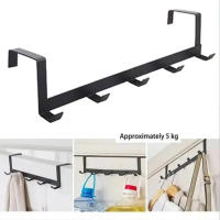 Gancho De Puerta Para Guardar Ropa 1 Pieza Ahorrador De Espacio Moderno Duradero Para Almacenamiento De Chaquetas Instalación Fácil - details 1