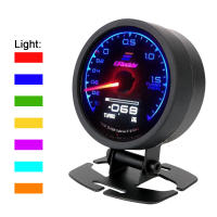 Medidor De Presión De Turbo LCD Digital Para Coche Con Pantalla De 7 Colores Medidor De Voltaje De Carreras Material ABS Plástico - details 0