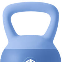 ManiBoom Pesas Rusas PVC SUAVE 2 kilos 3kg 4kg 5kg 6kg 8kg 10kg 12kg - Pesa Rusa Kettlebell Relleno de Arena de Hierro INSONORIZADO con Agarre Grueso ANTIDESLIZANTE - Protege el Suelo - details 1
