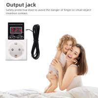 Controlador De Temperatura Digital AL11G-T1 Enchufe Con Termostato Regulador De Calor AC 110-220V Con Sensor NTC Enchufe De Enlace EU Para El Hogar - details 6