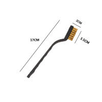 Paquete de 3 cepillos de alambre de acero, nailon y cobre para limpiar pintura y eliminar óxido de metal (paquete de 3 cepillos de alambre de acero) - details 0