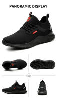 Zapatos De Seguridad Para Hombre Con Punta De Acero Antideslizantes Indestructibles Zapatillas De Trabajo Botas Tácticas Ligeros Y Puncture-Proof - details 7