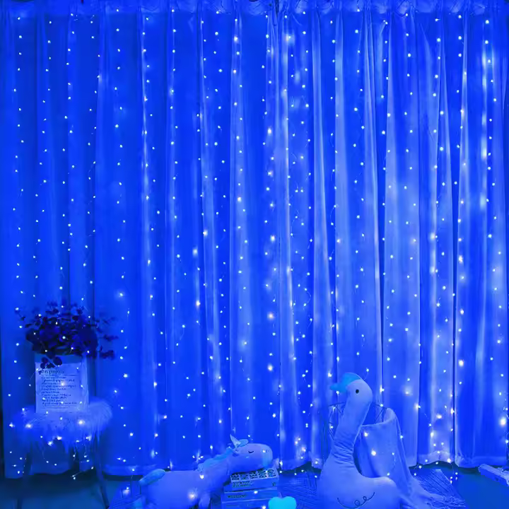 Luces De Cortina USB Con Control Remoto Modos De Iluminación 8 Decoración De Navidad Boda Fiesta Dormitorio Cuerda De Luces Navidad - 1