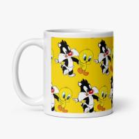 Taza Cerámica Silvestre y Piolin Bebés Looney Tunes Stamina - details 1