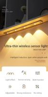 Lámpara Nocturna LED Recargable Con Sensor De Movimiento 20-50cm Para Armario Cocina Dormitorio Sensor Humano Luz De Vino - details 0