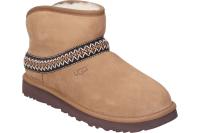 UGG | Botines UGG Classic Mini Crescent para Mujer – Botines Australianos en Color Chesnut – Australianas Planas – Botines sin Cierre – Con Borreguito – Perfecto para Invierno – Tendencia – Moda – Fashion - details 1