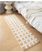 Alfombra De Baño Geométrica Tufting Suelo Suave Para Dormitorio Y Sala De Estar Alfombrilla Aestética Moderna Y Sencilla Para El Hogar - details 5