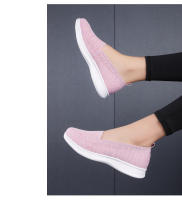 Zapatillas De Caminar Para Mujer Transpirables Y Ligeros Con Suela Suave Zapatos Deportivos De Malla Casual Sin Cierre - details 17
