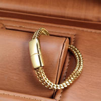 Pulsera De Cadena Dorada Para Hombres Y Mujeres Enlace Cubano De Acero Inoxidable Joyería De Muñeca Tendencia Hip Hop Regalo Nuevo 2023 - details 9