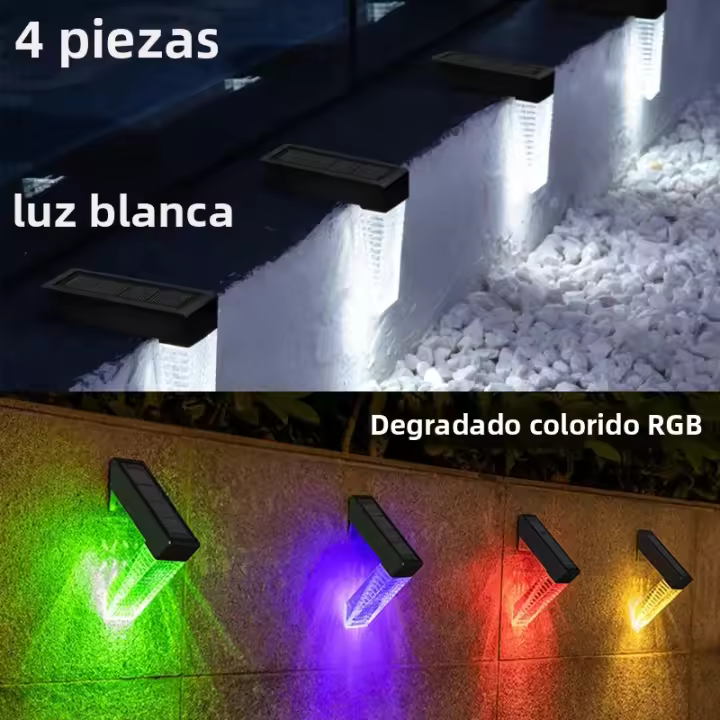 Nuevas Luces Solares Para Exteriores Luz De Pasillo Escalera Impermeables Lámparas De Pared LED Decorativas Para Jardín Y Valla - 1