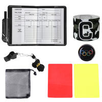 Set De Uniforme De Árbitro De Fútbol Profesional Con Tarjetas Rojas Y Amarillas Para Partidos De Fútbol Supplies De Registro De Juegos - details 6