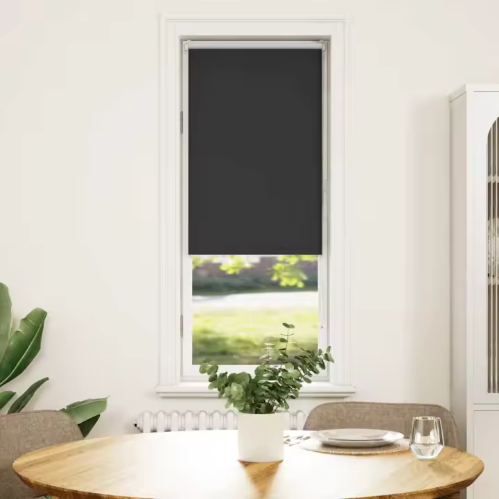 Estor Enrollable Opaco negro 40x150 cm Tela Ancho 35,7 cm - 1