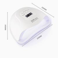Lámpara Profesional De Uñas 380W 81 LEDs Para Manicura Luz Azul Para Secado De Esmalte De Gel Sin Manos Negras Potencia Grande Para Uñas - details 0