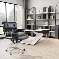 TY205B Dark Brown Robin Chair Genuine Leather Lobby Office Computer Chair Home and Office Chair Swivel Chair - details 9