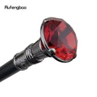 Bastón De Caminar Elegante De Plata Con Diamante Rojo 93cm Decorativo Y Fashion Para Caballeros Cosplay Con Punta De Goma - details 4