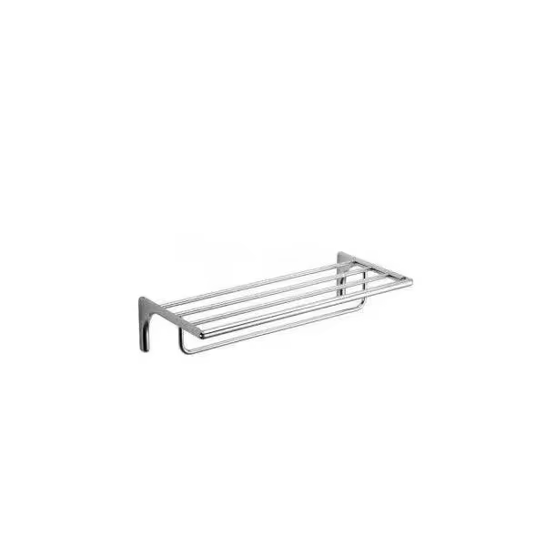 LUXE Unisan toallero bañera de barra 62x28 cm acabado cromo para baño elegante - 1