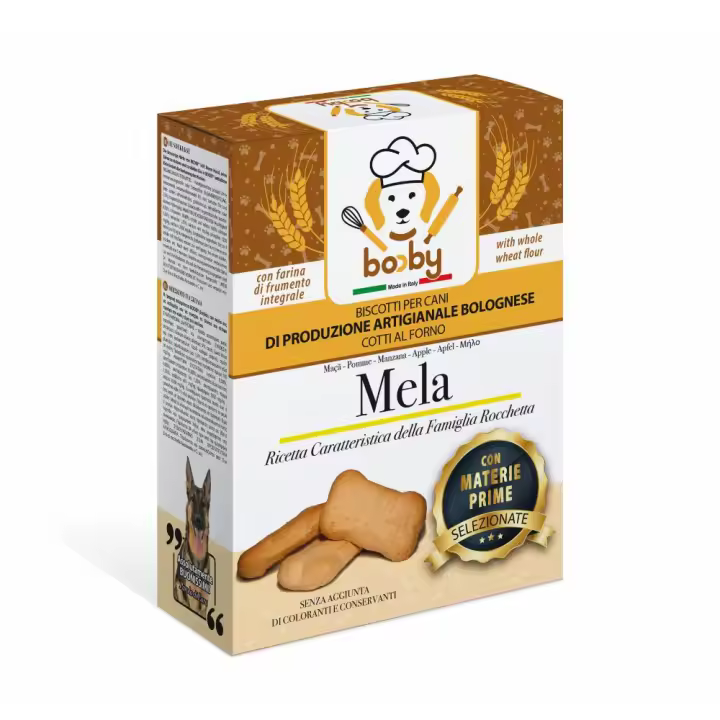 BOOBY - Galletas para perros de alta calidad | Snacks deliciosos para tu mascota | Producción artesanal italiana | Caja de 400gr. - 1