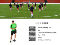 Nueva Pelota De Fútbol Para Principiantes Equipamiento De Entrenamiento Con Cinturón Estándar Profesional Tamaño 2 - details 0