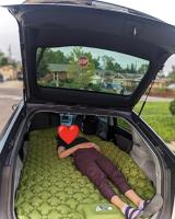 Colchón De Acampar Doble Inflable Con Almohada Y Tela Impermeable Para Senderismo Plegable Matrícula De Viaje Ligera - details 21