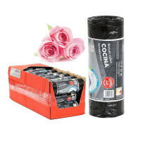 UD - Rollo de 15 Bolsas de Basura Negros 55x60 cm con autocierre  - PACK 1/4/8/16Rollos | Resistentes y Prácticas para Hogar y Oficina - details 0