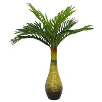 vidaXL Planta de palma artificial 9 hojas verde en dimensiones 65 cm/70 cm - details 1