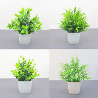 Bonsai Artificial Eucalipto Falso Planta En Maceta Para Decoración Interior Exterior Habitación Jardín Sin Mantenimiento - details 2