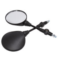 Espejo Lateral Universal Para Motocicleta Negro 10mm Espejo Retrovisor Antideslizante Plegable De Forma Redonda Accesorios De Motocicleta - details 5