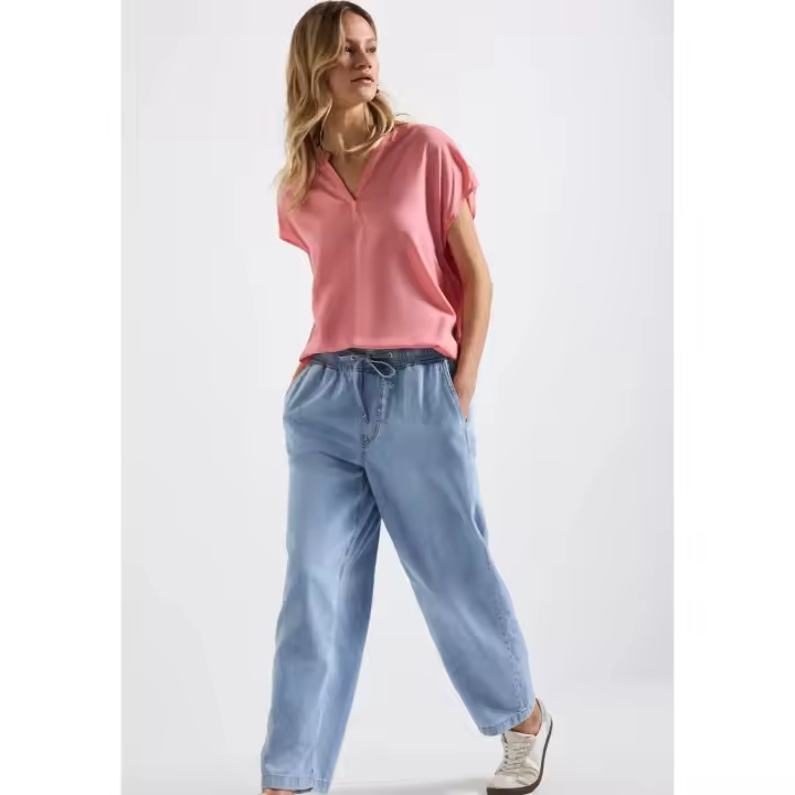 Street One Mod. PS345728 - Blusa lisa con escote abierto y hombros caidos para mujer - 1