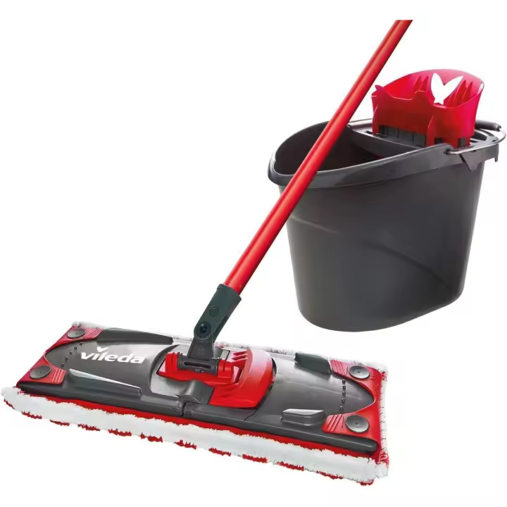 Mopa Fregona Con Cubo De Doble AccióN Vileda Ultramax Microfibra - 1